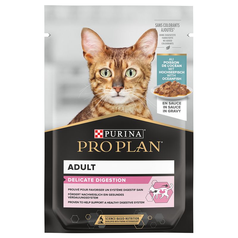 ProPlan Delicate Nutrisavour PESTE OCEANIC (Pachet 10buc x 85g)