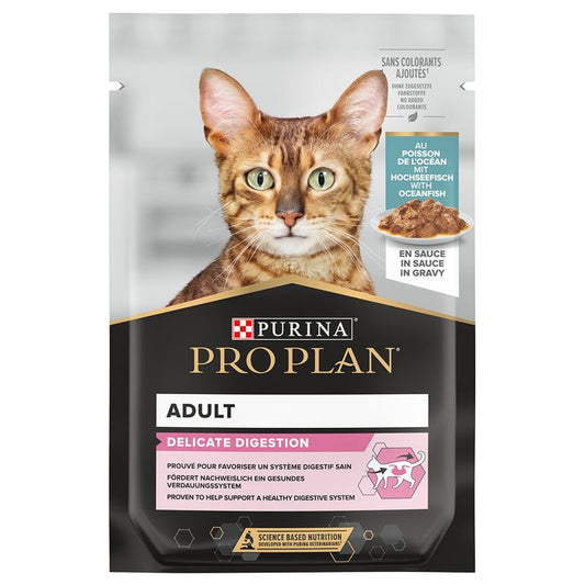 ProPlan Delicate Nutrisavour PESTE OCEANIC (Pachet 10buc x 85g)