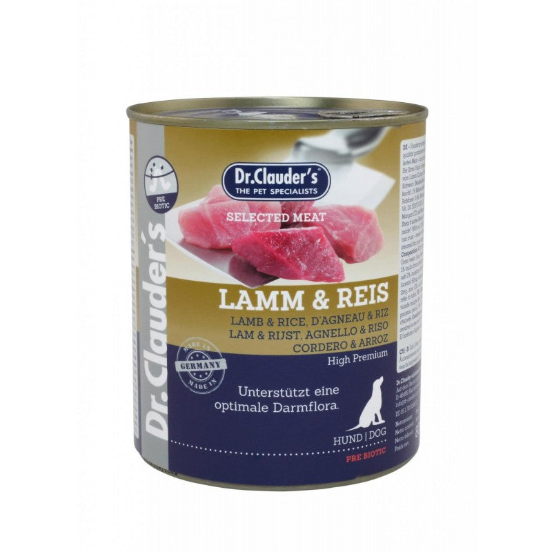 Dr. Clauder`s Selected Meat Miel și orez hrana umeda caini conserva