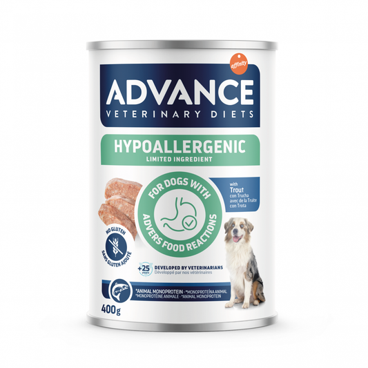 Advance Câine Hipoalergenic - Dietă hipoalergenică MED-MAX PĂSTRĂV 400 GR