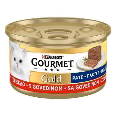 Gourmet Gold Mousse, 12 x 85 g, Vită