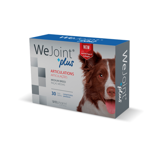 Supliment impotriva inflamatiei articulatiilor pentru caini de talie medie, WeJoint Plus, 30 comprimate, WePharm