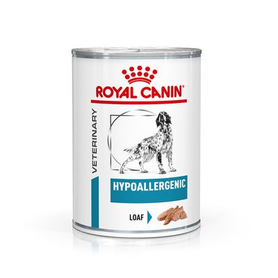 Hrana Umeda pentru caini Royal Canin Hypoallergenic, mousse, conserva 400g