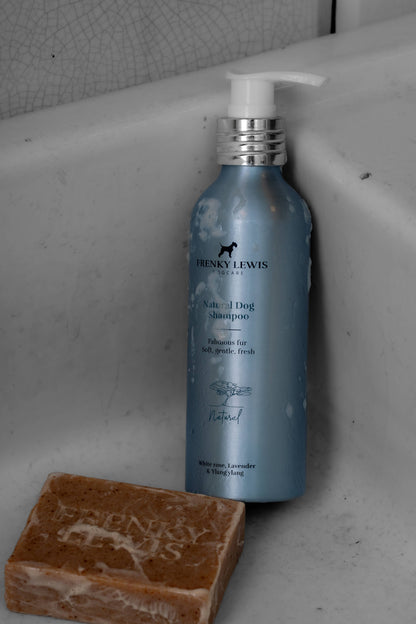 Șampon natural pentru câini 200ml - Trandafir alb, Lavanda & Ylang Ylang