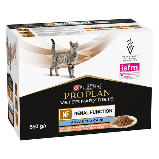 Purina Pro Plan Veterinary Diets Feline NF Advance Care Somon, 10 x 85 g