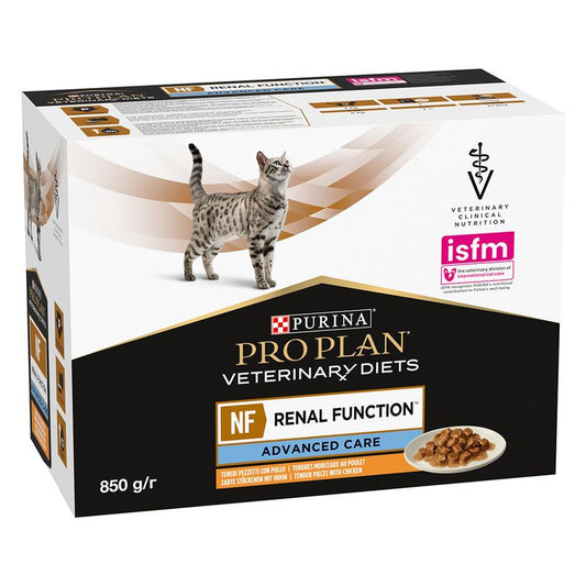 Purina Pro Plan Veterinary Diets Feline NF Advance Care Pui, plic 10 x 85 g