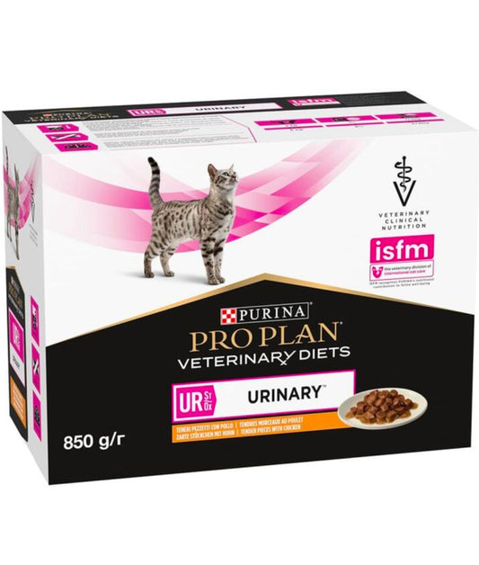 Purina Pro Plan Veterinary Diets Feline UR ST/OX Urinary Somon - 10buc x 85gr