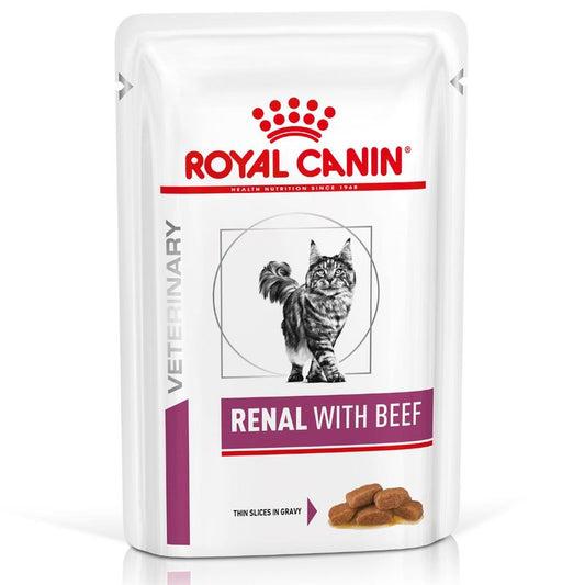 Hrana Umeda pentru pisici Royal Canin Renal cat, vita, plic 85 g