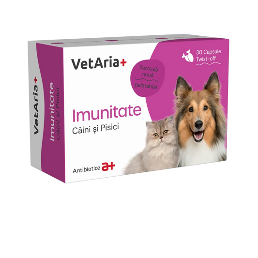 VetAria+ Imunitate, 30 capsule Twist-Off